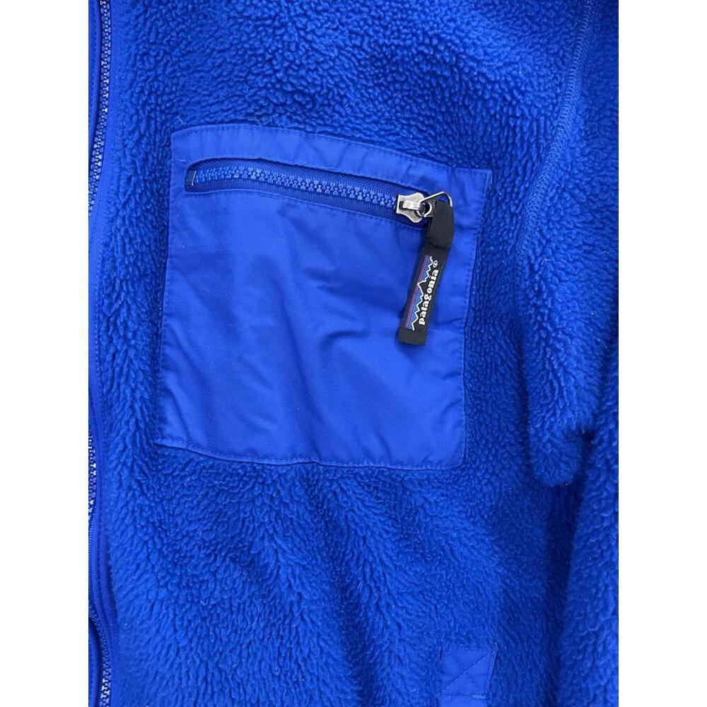 PATAGONIA x VTG 90s Synchilla Fleece Jacket Purple blue Full Zip Youth 14 H94 - Picture 2 of 4